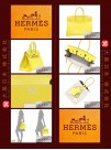 HERMES CANDY BIRKIN 35 (Pre-owned) - Lime / Lime yellow, Epsom leather, Phw